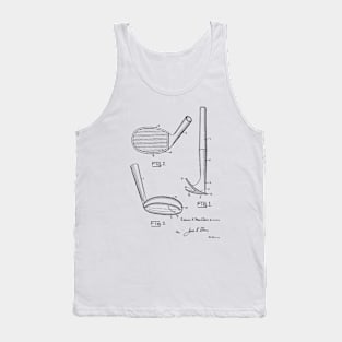 Sand Wedge Golf Club Vintage Patent Hand Drawing Tank Top